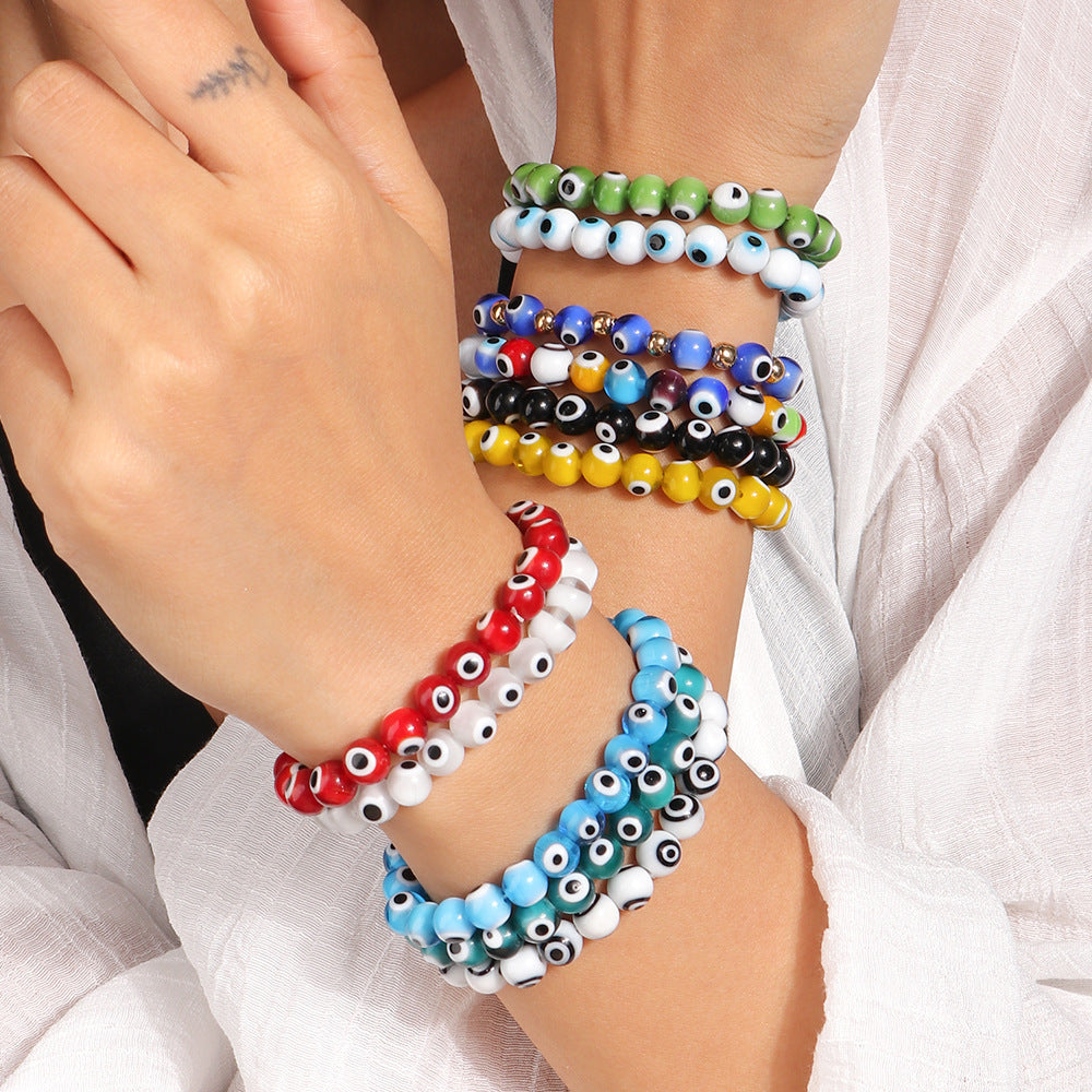 Devil's Eye Bracelet Colorful Beads Wristband Bracelet