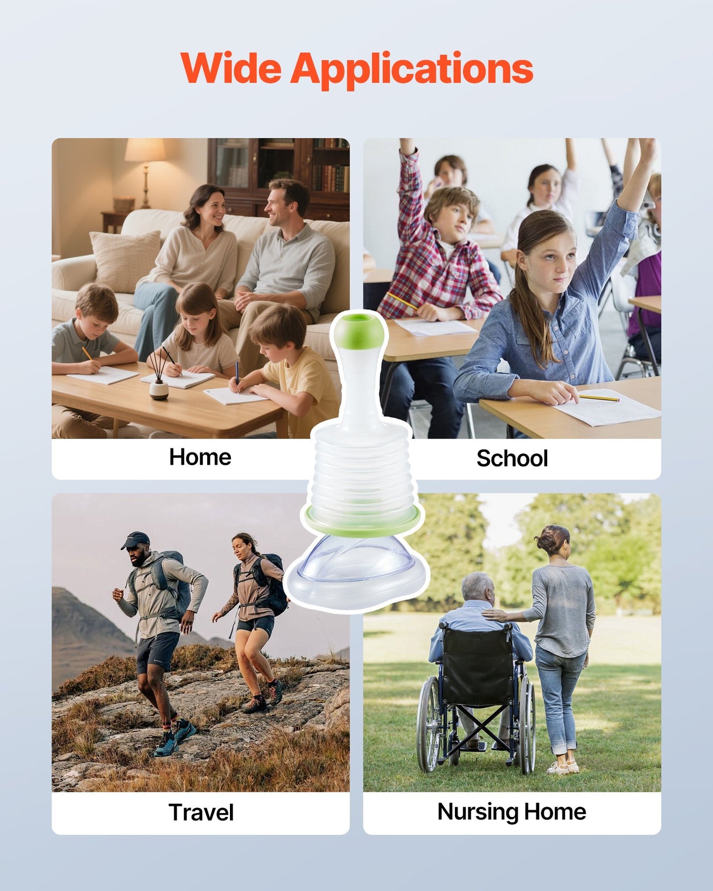 Choking Rescue Device Portable Airway Clear Anti Choking Suction Device 3 Masks