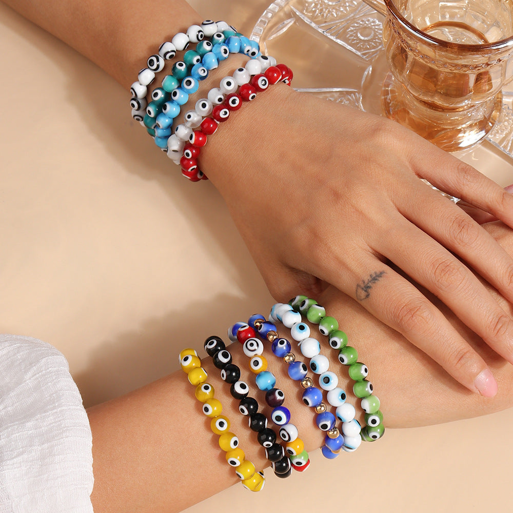 Devil's Eye Bracelet Colorful Beads Wristband Bracelet