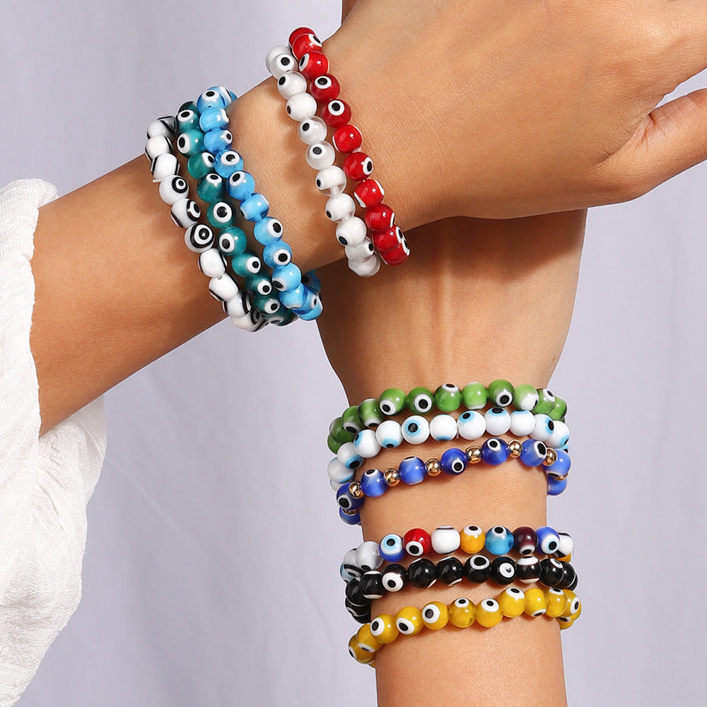 Devil's Eye Bracelet Colorful Beads Wristband Bracelet