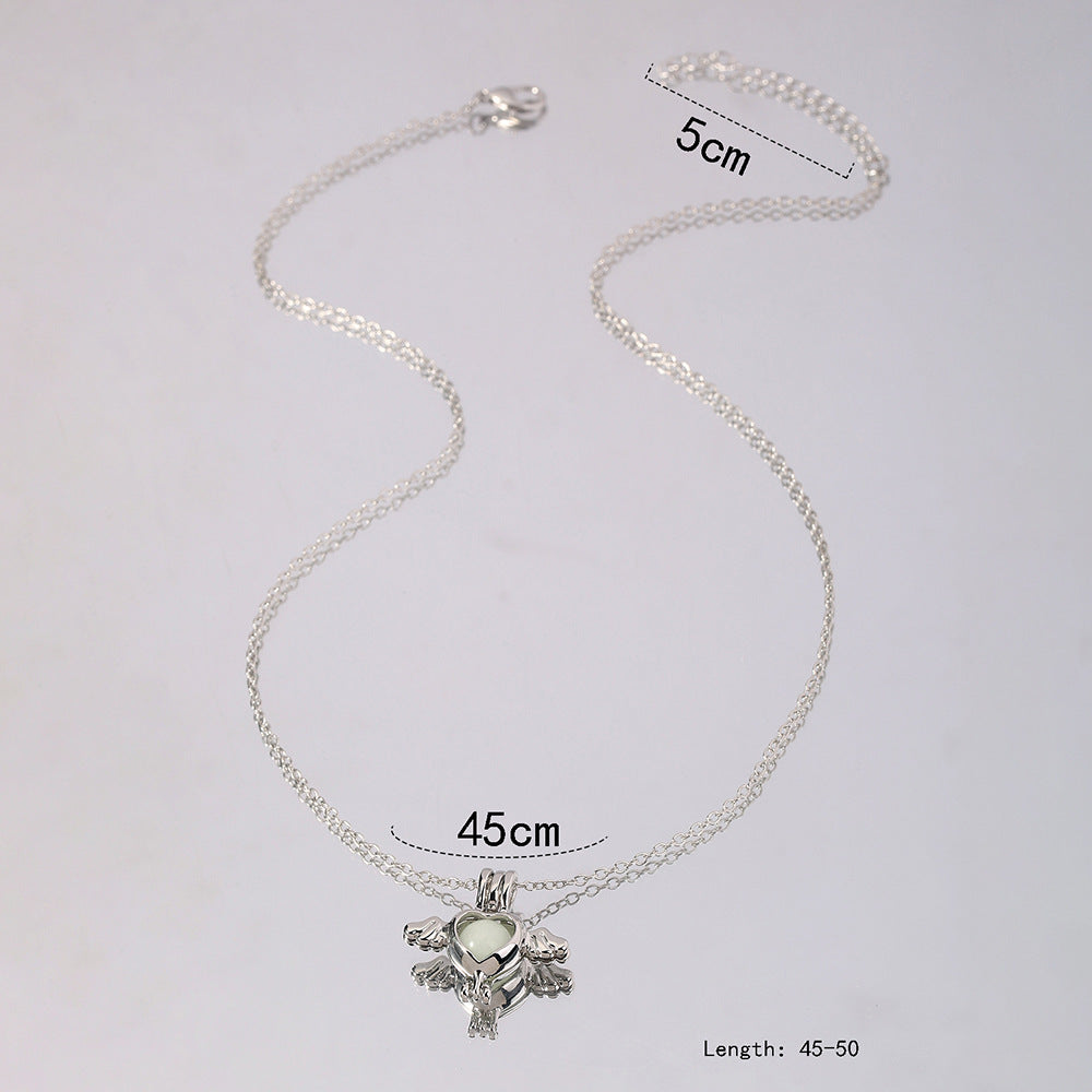 Fashion Multicolor Hollow Clavicle Chain Angel Accessories