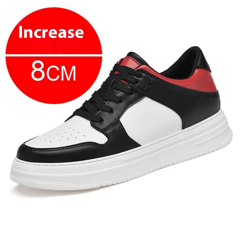 Summer Invisible Height Increasing Men's Shoes 8cm Breathable Platform Sports