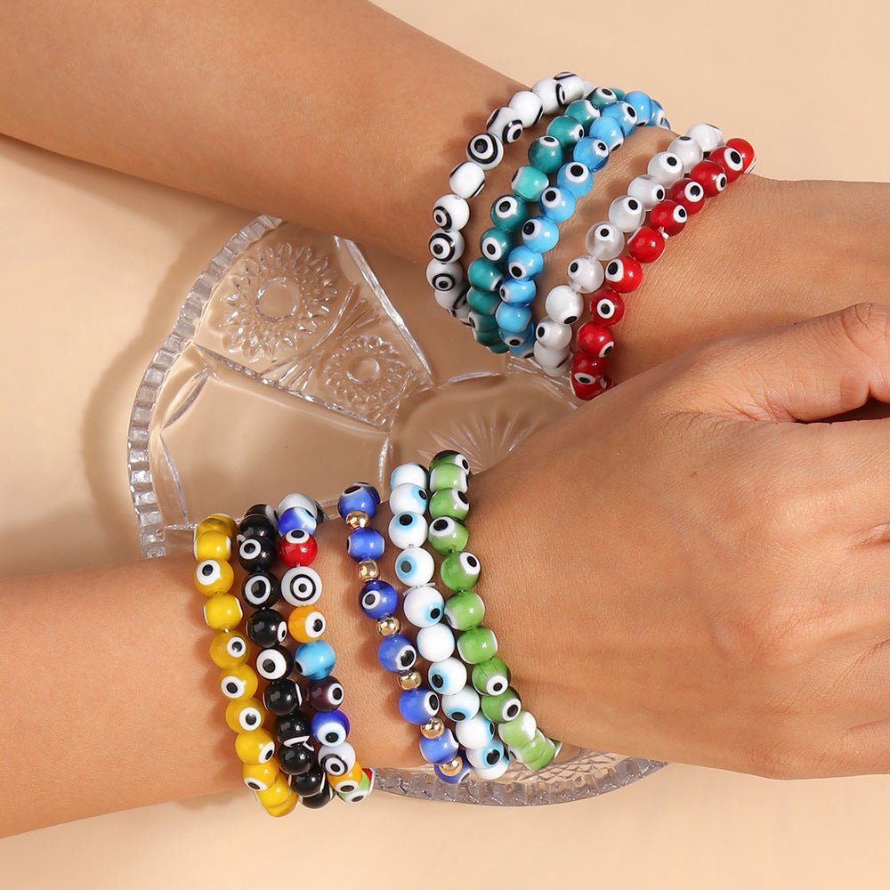 Devil's Eye Bracelet Colorful Beads Wristband Bracelet